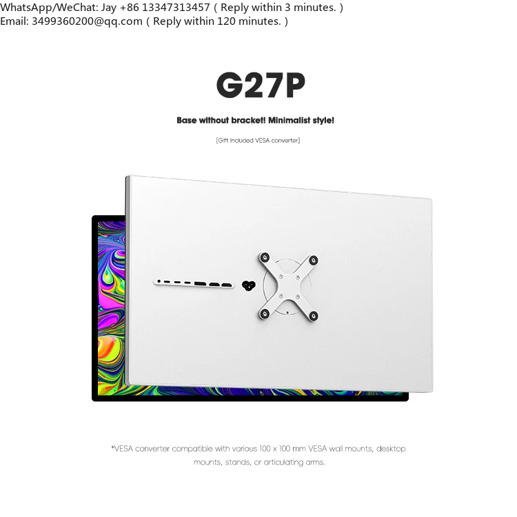 KUYCON 27inch 5K Ultra-thin Retina Display Monitor G27P 75Hz, Suitable for Office, Photography and Design, Mirror Screen
KUYCON 27inch 5K Ultra-thin Retina Display Monitor G27P 75Hz, Suitable for Office, Photography and Design, Mirror Screen
