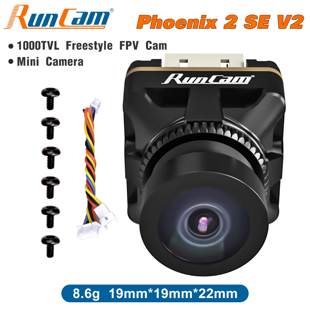 RunCam Phoenix 2 SE V2 Специальный выпуск FPV мини-камера 1/2 COMS 2,1 мм объектив 1000TVL
RunCam Phoenix 2 SE V2 Специальный выпуск FPV мини-камера 1/2 COMS 2,1 мм объектив 1000TVL