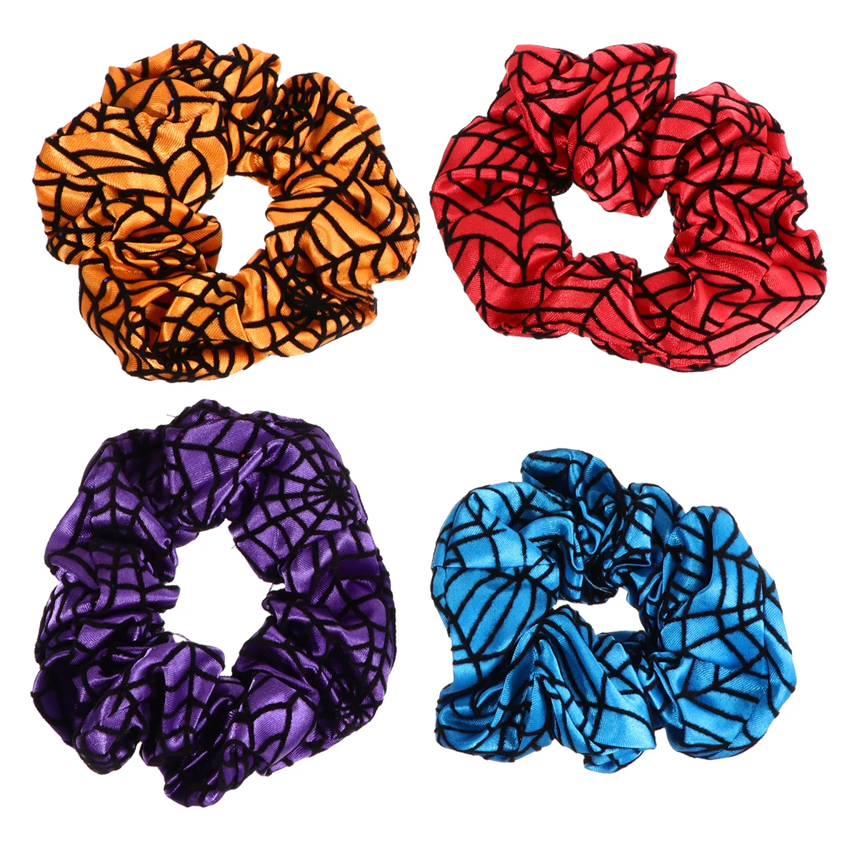 4 Pcs Striped Rings Elastic Spiderweb Bright Color Women Halloween Party Accessories Hair naments R Elastic Hair Ropes
4 Pcs Striped Rings Elastic Spiderweb Bright Color Women Halloween Party Accessories Hair naments R Elastic Hair Ropes