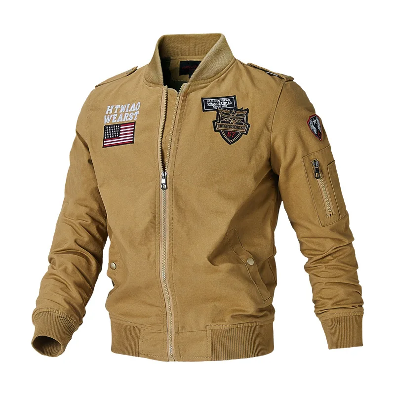 Men Bomber Jackets Air Jaquetas Coats Slim Fit Jackets Casual Coats Good Quality Male Cotton Stand Collar Outerwear Coats 4XL
Men Bomber Jackets Air Jaquetas Coats Slim Fit Jackets Casual Coats Good Quality Male Cotton Stand Collar Outerwear Coats 4XL