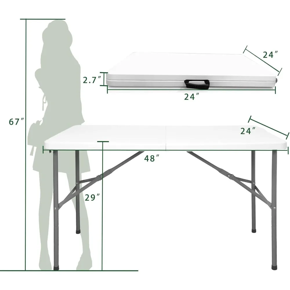 US Shipping Hot New 4ft Heavy Duty Folding Table Square Plastic Dining Table Portable Indoor Outdoor Picnic Party Camping
US Shipping Hot New 4ft Heavy Duty Folding Table Square Plastic Dining Table Portable Indoor Outdoor Picnic Party Camping