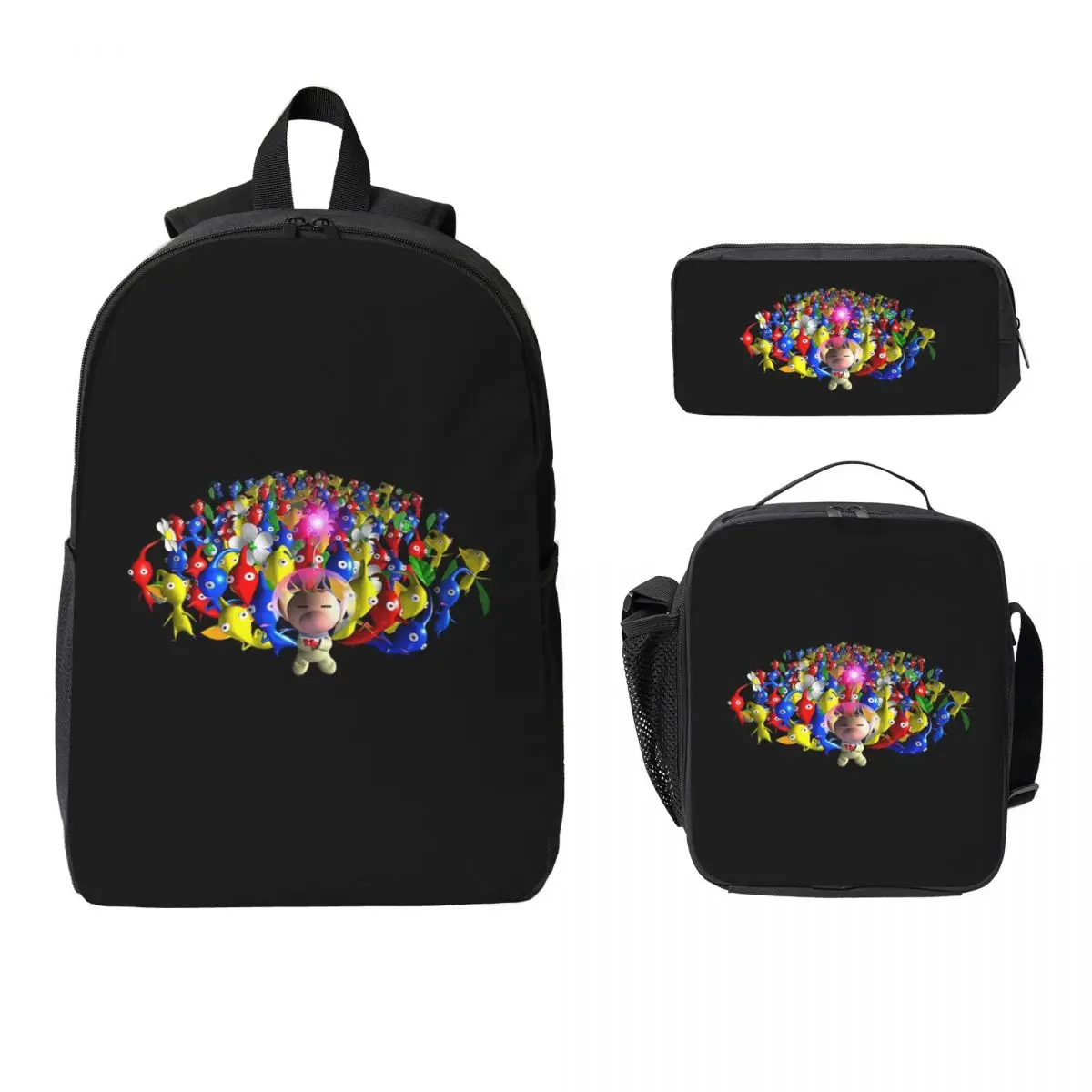 Pikmin Backpack Student Boys Girls BookBag School Bag Laptop Shoulder Bags 3ps Insulated Lunch Bag Pencil Case
Pikmin Backpack Student Boys Girls BookBag School Bag Laptop Shoulder Bags 3ps Insulated Lunch Bag Pencil Case