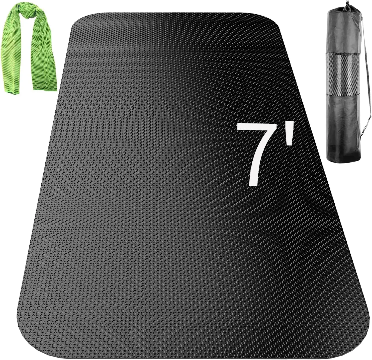 Large Non-Slip Exercise Mat for Home Gym, Treadmill & Workout Equipment, 84x32 Inch with Storage Bag
Large Non-Slip Exercise Mat for Home Gym, Treadmill & Workout Equipment, 84x32 Inch with Storage Bag