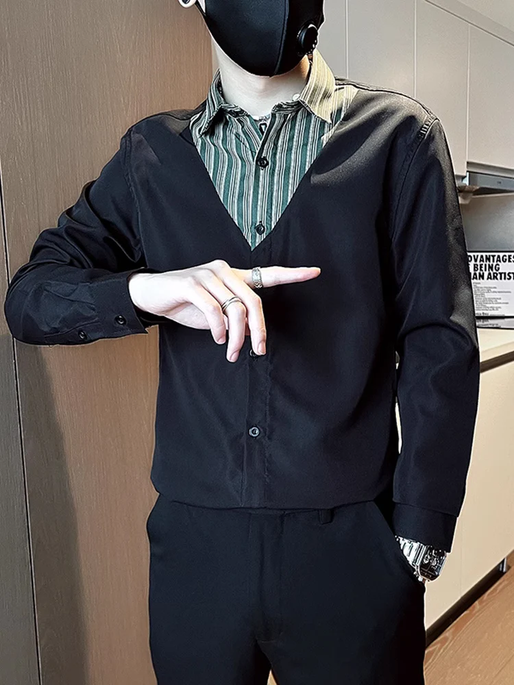Slim Fit Long Sve irt Men's High End Sle Spring Autumn Plaid Design Suit Inner Wear Top Quali Polyester Fiber
Slim Fit Long Sve irt Men's High End Sle Spring Autumn Plaid Design Suit Inner Wear Top Quali Polyester Fiber
