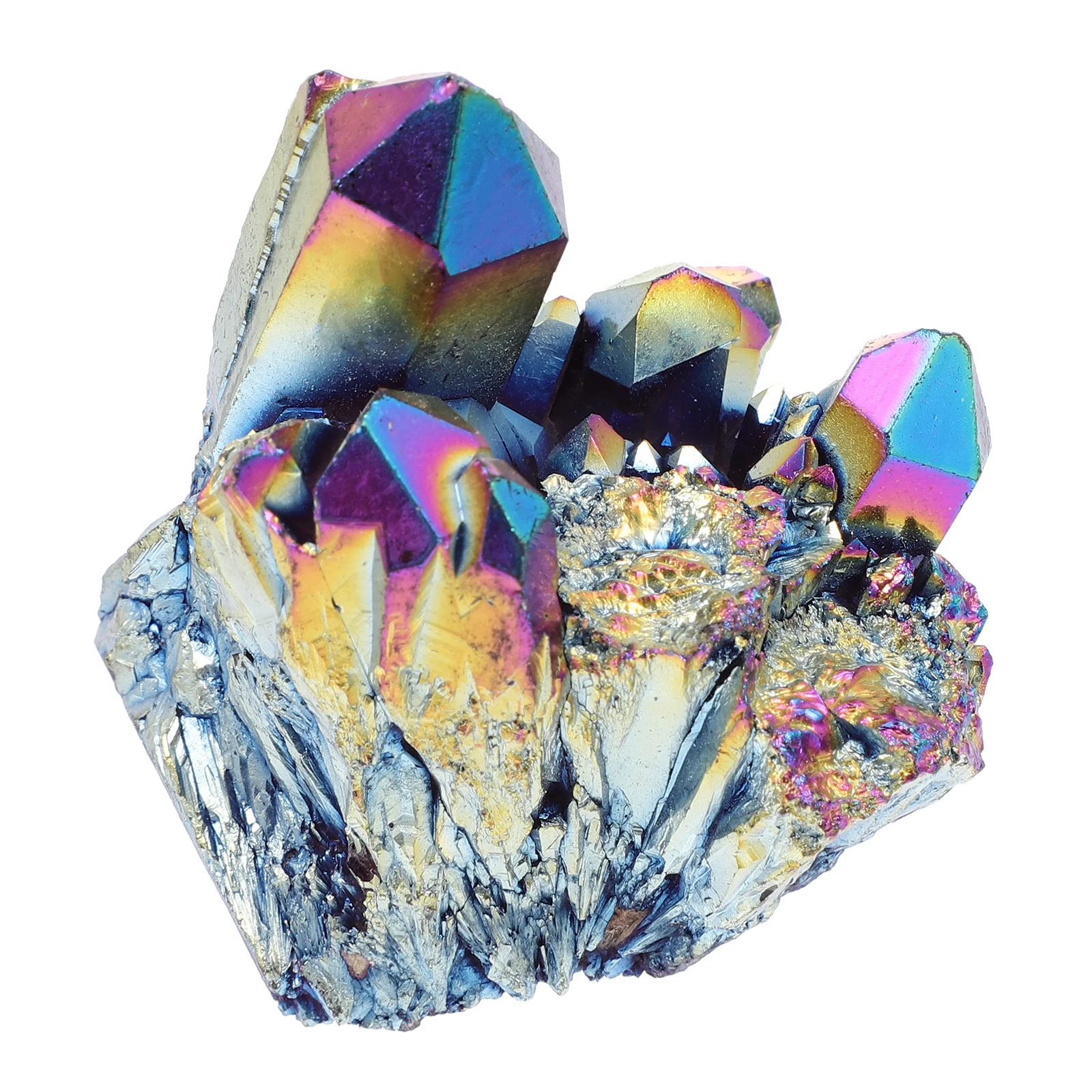 Rainbow Crystal Cluster Adornment Gemstone Decor Feng Shui nament Desktop Home Decoration Craft Small Size Stable
Rainbow Crystal Cluster Adornment Gemstone Decor Feng Shui nament Desktop Home Decoration Craft Small Size Stable