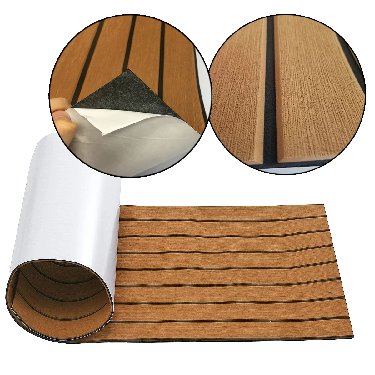 Boat Flooring EVA Foam Decking Sheet Faux Teak Marine Mat Marine Carpet Cooler Tops Seating Non-Slip Self-Adhesive Flooring Mate
Boat Flooring EVA Foam Decking Sheet Faux Teak Marine Mat Marine Carpet Cooler Tops Seating Non-Slip Self-Adhesive Flooring Mate