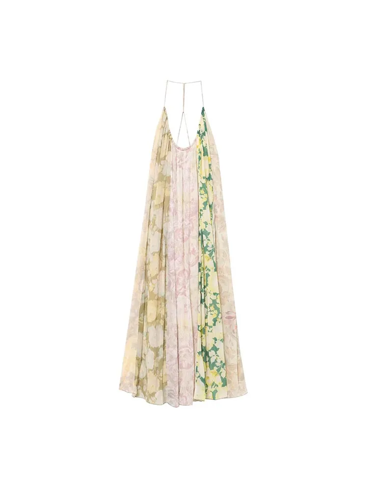 Women Summer MIDI Strap Dress 2025 Vintage Print Halter Chiffon Strapless Female Elegant Street Loose Dresses Clothing
Women Summer MIDI Strap Dress 2025 Vintage Print Halter Chiffon Strapless Female Elegant Street Loose Dresses Clothing