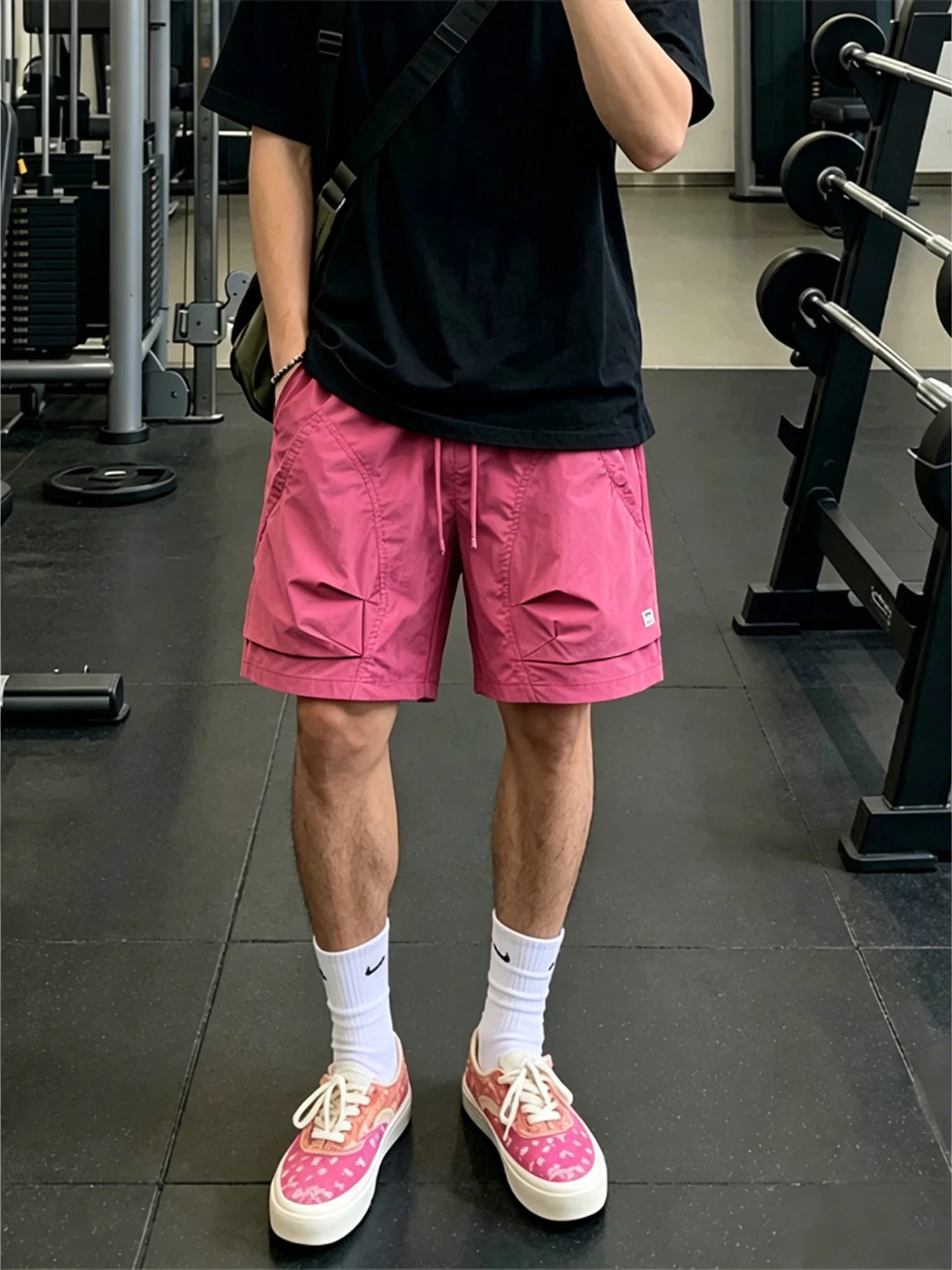 Dopamine Folded Quick Dry Men's Shorts Summer Thin Casual Loose Five-Quarter Pants Outdoor Campus Daily Wear Fashionable
Dopamine Folded Quick Dry Men's Shorts Summer Thin Casual Loose Five-Quarter Pants Outdoor Campus Daily Wear Fashionable