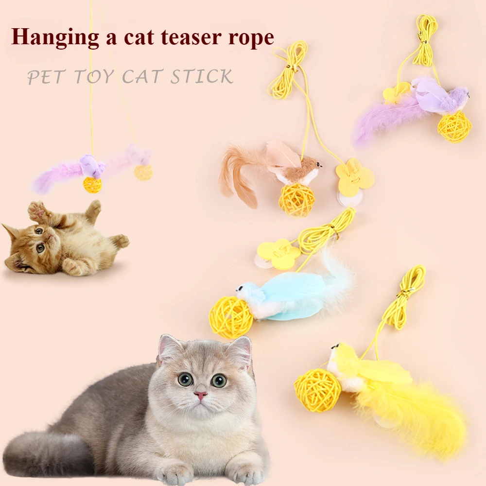 Cat Suction Cup Rattan Ball Interactive Self Fun Bird Shaped Pet Toys Supplies
Cat Suction Cup Rattan Ball Interactive Self Fun Bird Shaped Pet Toys Supplies