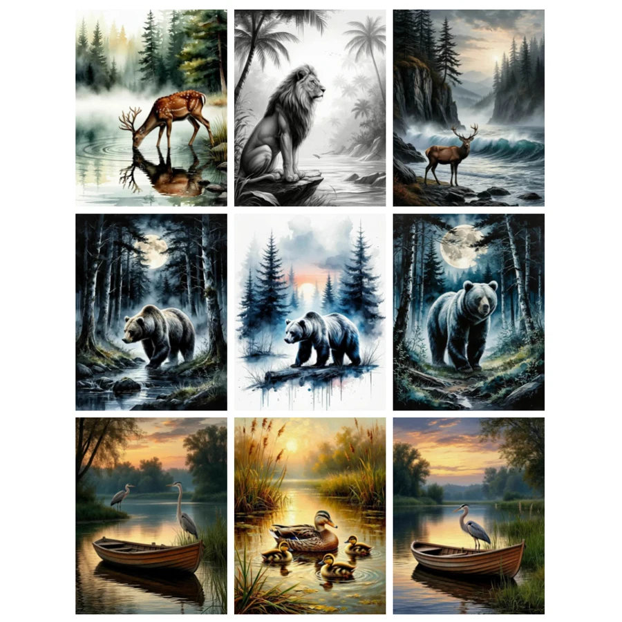 Lion Bear Deer Diy Diamond Art For Adults Painting Kits New Collection 2026 Wild Animals Full Drill Mosaic Embroidery Picture
Lion Bear Deer Diy Diamond Art For Adults Painting Kits New Collection 2026 Wild Animals Full Drill Mosaic Embroidery Picture