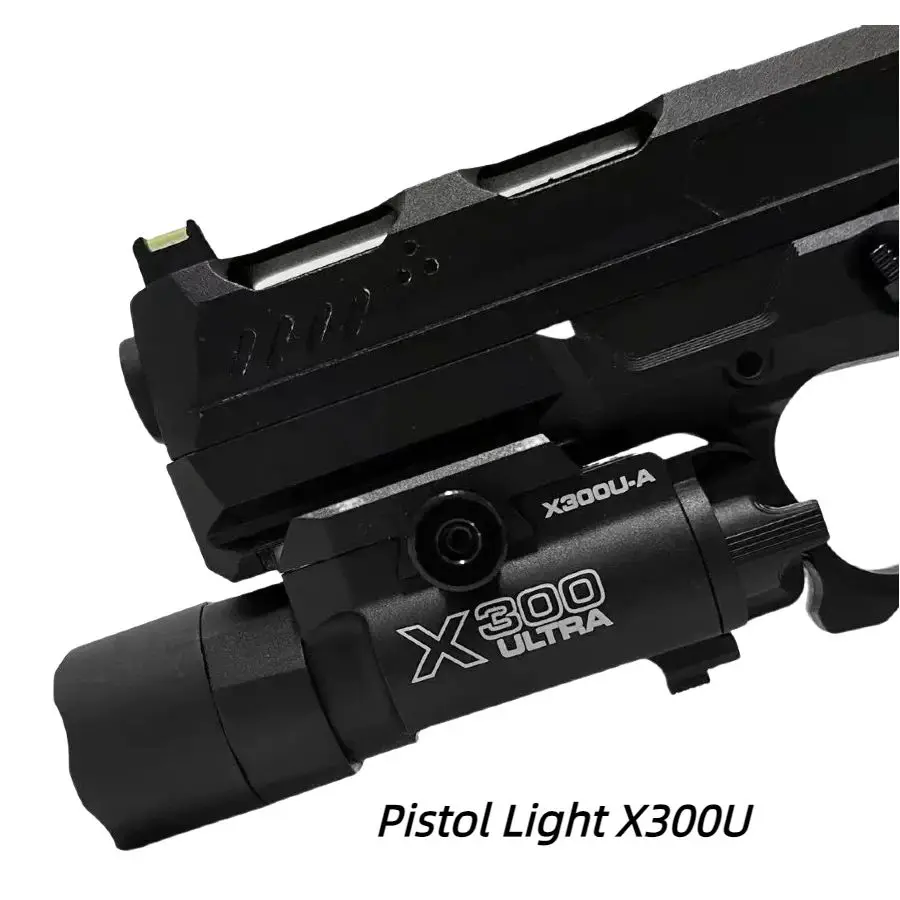 Tactical SF X300 Ultra Pistol Light X300U 500 Lumens High Output Weapon Flashlight Fit 20mm Picatinny Weaver Rail Outdoor tool
Tactical SF X300 Ultra Pistol Light X300U 500 Lumens High Output Weapon Flashlight Fit 20mm Picatinny Weaver Rail Outdoor tool