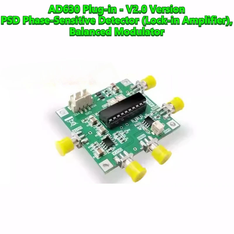 KDT630DIP Lock-in Amplifier AD630 Module Minimum System Phase Sensitive Detection, Weak Signal Conditioning, Balanced Modulation
KDT630DIP Lock-in Amplifier AD630 Module Minimum System Phase Sensitive Detection, Weak Signal Conditioning, Balanced Modulation