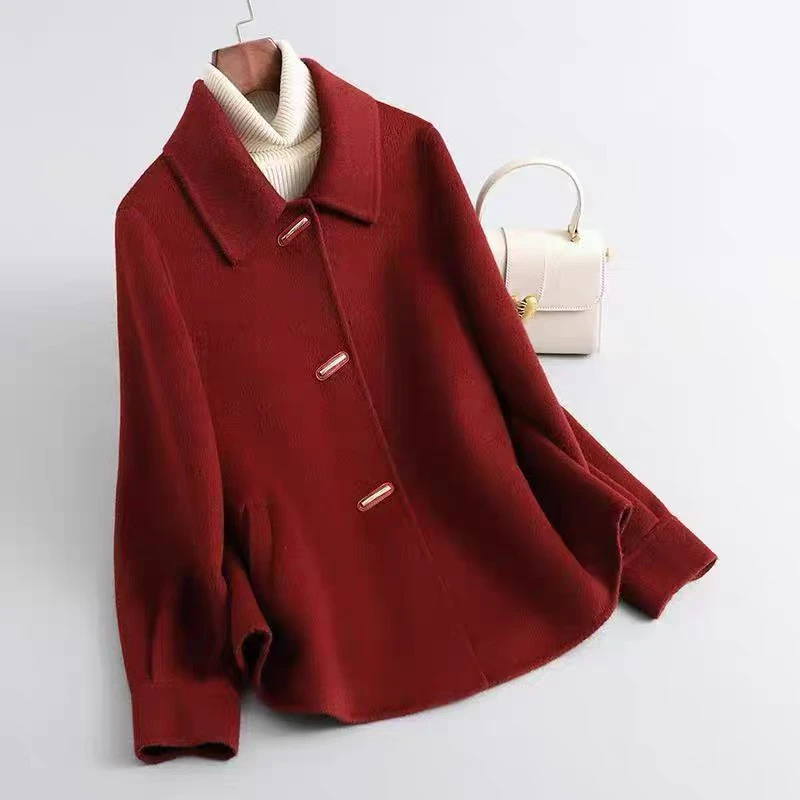 Double-Sided Woolen ort Coat for Women Autumn Winter New Sle Small Size Loose Fit Versatile Korean Sle Straight Cut
Double-Sided Woolen ort Coat for Women Autumn Winter New Sle Small Size Loose Fit Versatile Korean Sle Straight Cut