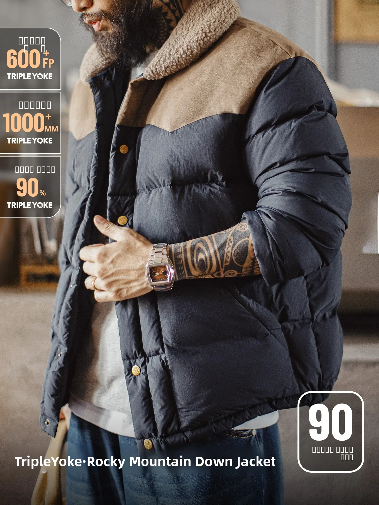 Мужская пуховая куртка Maden в американском ретро-стиле с цветными вставками и воротником, 90% белый пух, теплая, осенне-зимняя верхняя одежда, повседневный стиль
Мужская пуховая куртка Maden в американском ретро-стиле с цветными вставками и воротником, 90% белый пух, теплая, осенне-зимняя верхняя одежда, повседневный стиль