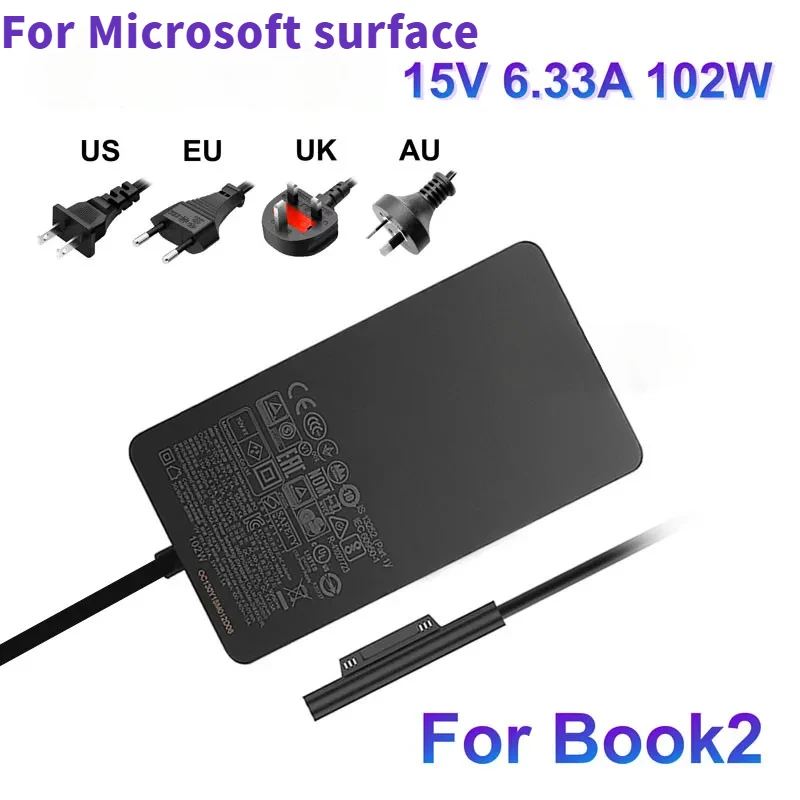 Адаптер питания переменного тока для ноутбука 15 В, 6,33 А, 102 Вт для Microsoft Surface Book2 1798, совместимость Book1, зарядное устройство для ноутбука 3 Pro7, 5 В, 1,5 А
Адаптер питания переменного тока для ноутбука 15 В, 6,33 А, 102 Вт для Microsoft Surface Book2 1798, совместимость Book1, зарядное устройство для ноутбука 3 Pro7, 5 В, 1,5 А