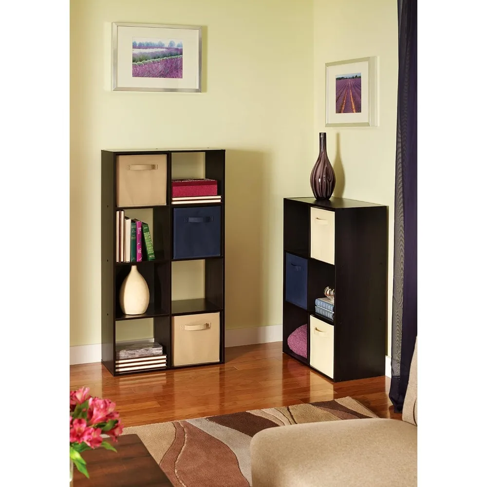 Cubeicals 8 Cube Storage Shelf Organizer Bookshelf, Stackable, Vertical or Horizontal, Easy Assembly, Wood, Espresso Finish
Cubeicals 8 Cube Storage Shelf Organizer Bookshelf, Stackable, Vertical or Horizontal, Easy Assembly, Wood, Espresso Finish
