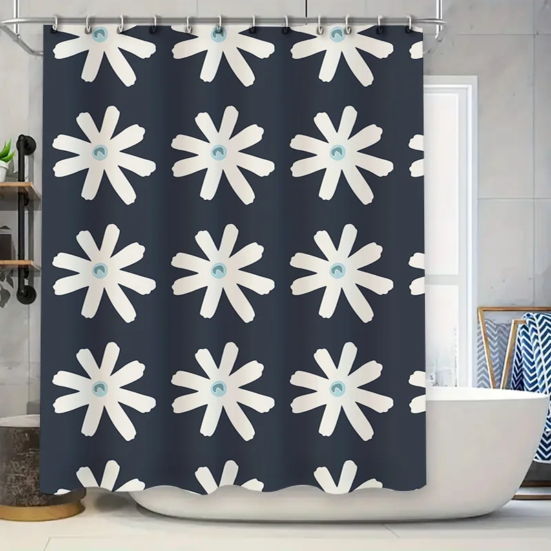 White Flower Pattern Shower Curtain Waterproof Bath Decor Home Decoration Printing Fabric Shower Curtains with Hooks for Bathroo
White Flower Pattern Shower Curtain Waterproof Bath Decor Home Decoration Printing Fabric Shower Curtains with Hooks for Bathroo