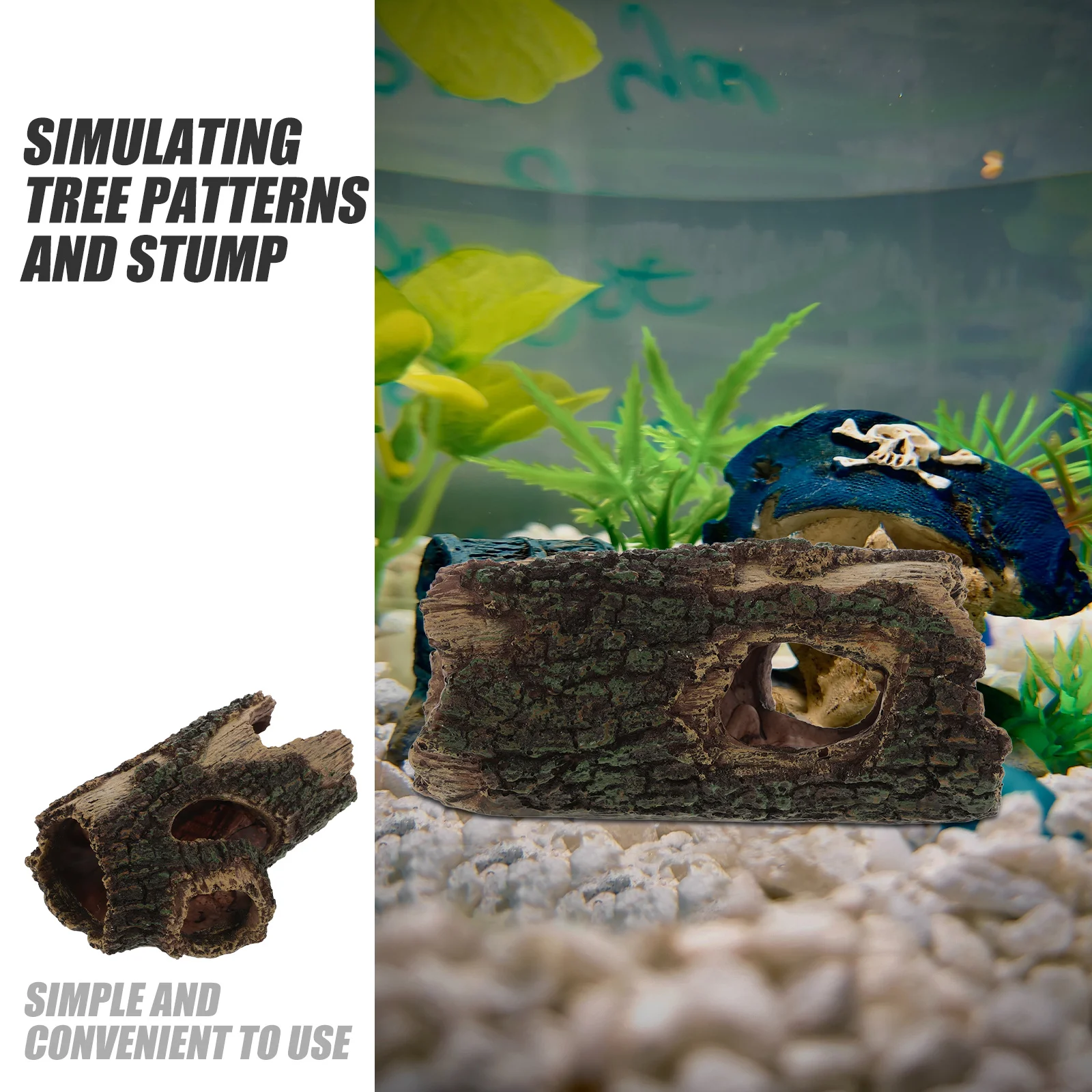 Fish Tank Tree Hole Resin Decoration Aquarium Hideaway Shrimp Shelter Natural Fish Hiding House Vivid Aquarium Decor
Fish Tank Tree Hole Resin Decoration Aquarium Hideaway Shrimp Shelter Natural Fish Hiding House Vivid Aquarium Decor