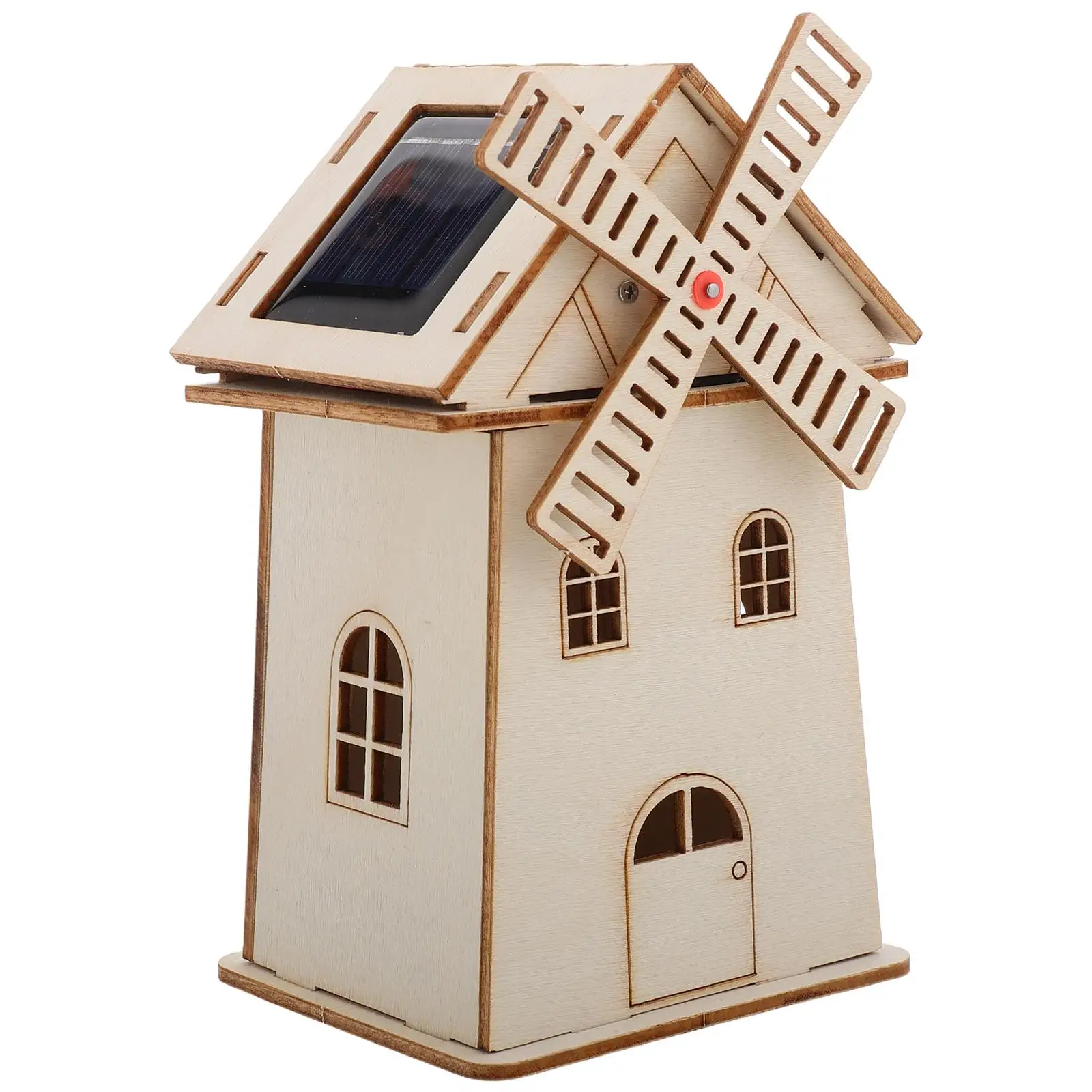 Wooden Windmill Ornaments Kids Diy Experiments Decorations Assembly Solar Power Toy
Wooden Windmill Ornaments Kids Diy Experiments Decorations Assembly Solar Power Toy