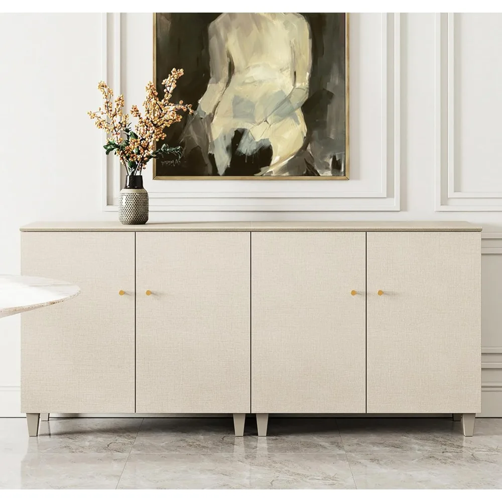 Buffet Cabinets Sideboards, 70.8" Wood Credenza Console Tables with 4 Doors, 2-in-1 Kitchen Storage Cabinets with 6 Compa
Buffet Cabinets Sideboards, 70.8" Wood Credenza Console Tables with 4 Doors, 2-in-1 Kitchen Storage Cabinets with 6 Compa