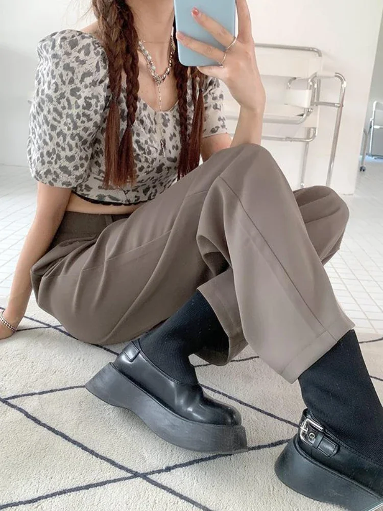 S-3XL 3 Colors Pants for Women Solid Minimalist High Waist All-match Full Length Elegant Korean Style Pantalones De Mujer Loose
S-3XL 3 Colors Pants for Women Solid Minimalist High Waist All-match Full Length Elegant Korean Style Pantalones De Mujer Loose