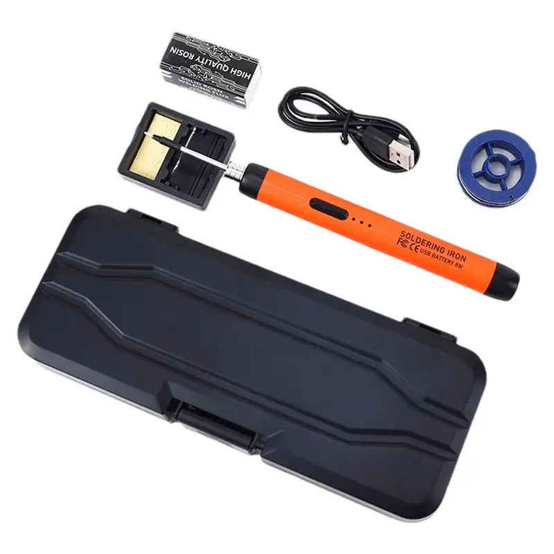 USB Rechargeable Soldering Pen Quick-Charging USB Soldering Iron Pen Soldering Iron Kit High-Efficiency Soldering & Brazing
USB Rechargeable Soldering Pen Quick-Charging USB Soldering Iron Pen Soldering Iron Kit High-Efficiency Soldering & Brazing