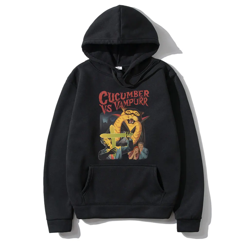 Funny Cucumebr Vs Vampurr Cat Hoodie Vintage The Return of Vampurr Cats Meme Pullover Men Women Fashion Casual Oversized Hoodies
Funny Cucumebr Vs Vampurr Cat Hoodie Vintage The Return of Vampurr Cats Meme Pullover Men Women Fashion Casual Oversized Hoodies