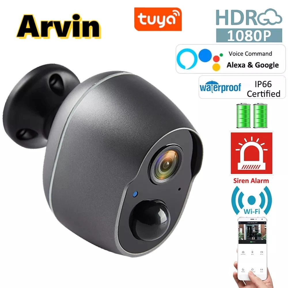 Беспроводная IP-камера Tuya Smart Life, 5200 мАч, IP65, Wi-Fi, 1080P
Беспроводная IP-камера Tuya Smart Life, 5200 мАч, IP65, Wi-Fi, 1080P