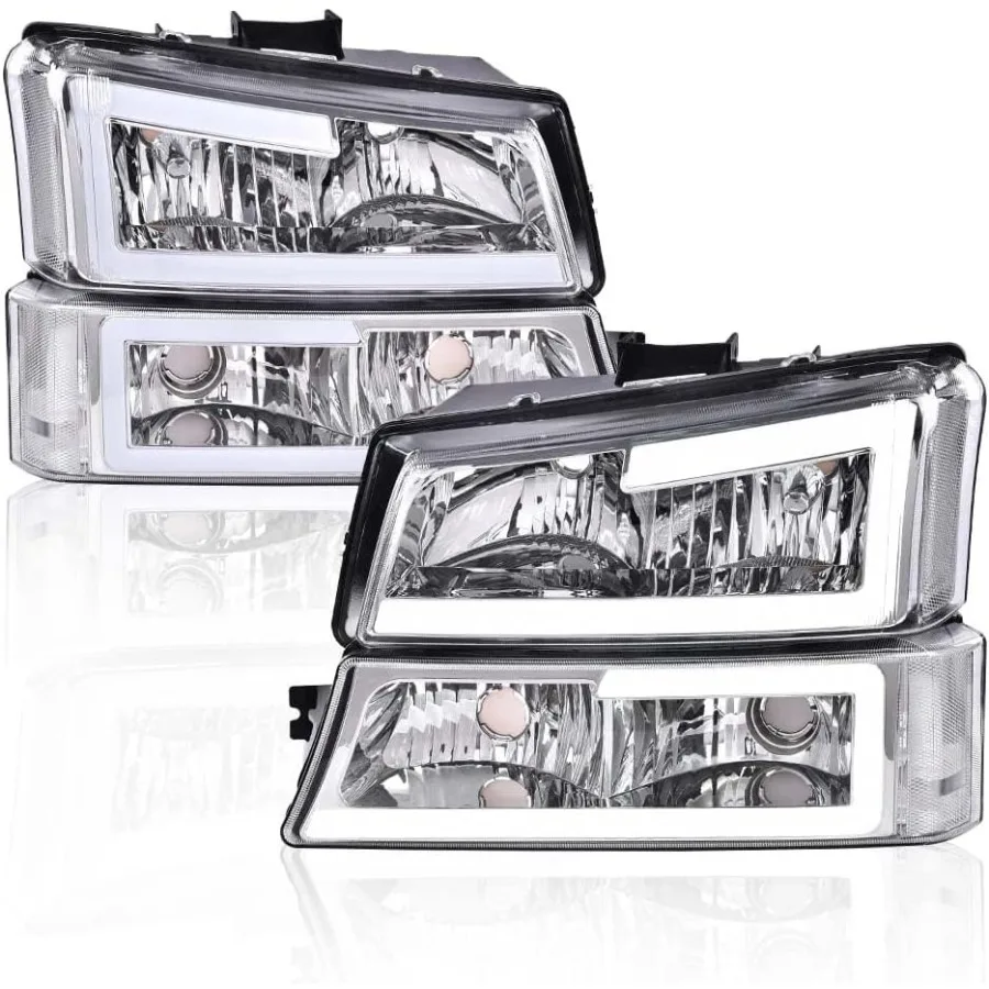 Светодиодные фары в сборе для Chevrolet Silverado 1500 2500 3500 HD 20032006 и Avalanche 1500 2500 20032006 с прозрачными линзами и
Светодиодные фары в сборе для Chevrolet Silverado 1500 2500 3500 HD 20032006 и Avalanche 1500 2500 20032006 с прозрачными линзами и