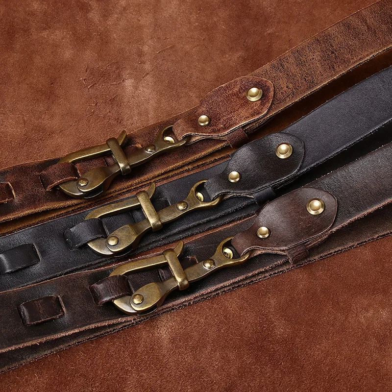 Heavy washed old Ami Khaki American retro niche handmade first layer cowhide belt men's genuine leather belt
Heavy washed old Ami Khaki American retro niche handmade first layer cowhide belt men's genuine leather belt