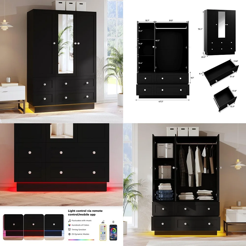 38 Wide Wardrobe Closet, White Armoire Wardrobe with Hanging Rod, Shelves and Drawer, Freestanding Closet Armoire Cabinet,Armoi
38 Wide Wardrobe Closet, White Armoire Wardrobe with Hanging Rod, Shelves and Drawer, Freestanding Closet Armoire Cabinet,Armoi