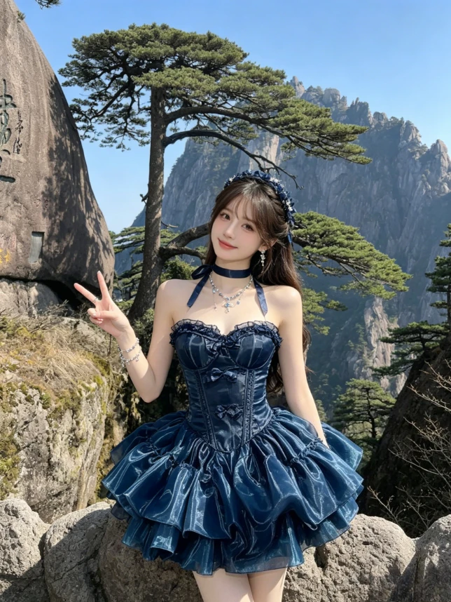 Luxury Niche Style Trailing Navy Blue New Arrival Sweet Bow Tube Tops and Short Tutu Skirt Birthday Adult Outfits Suit
Luxury Niche Style Trailing Navy Blue New Arrival Sweet Bow Tube Tops and Short Tutu Skirt Birthday Adult Outfits Suit