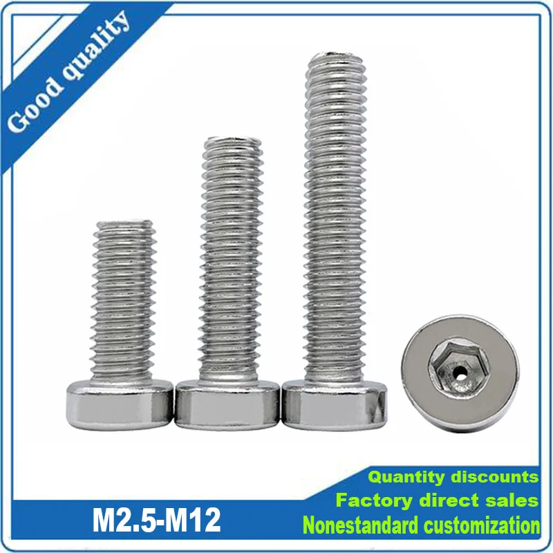 M2.5 M3 M4 M5 M6 M8 M10 M12 304 Stainless Steel Hollow Hole Through Air Out Hexagon Hex Socket Thin Low Profile Head Bolt Screw
M2.5 M3 M4 M5 M6 M8 M10 M12 304 Stainless Steel Hollow Hole Through Air Out Hexagon Hex Socket Thin Low Profile Head Bolt Screw