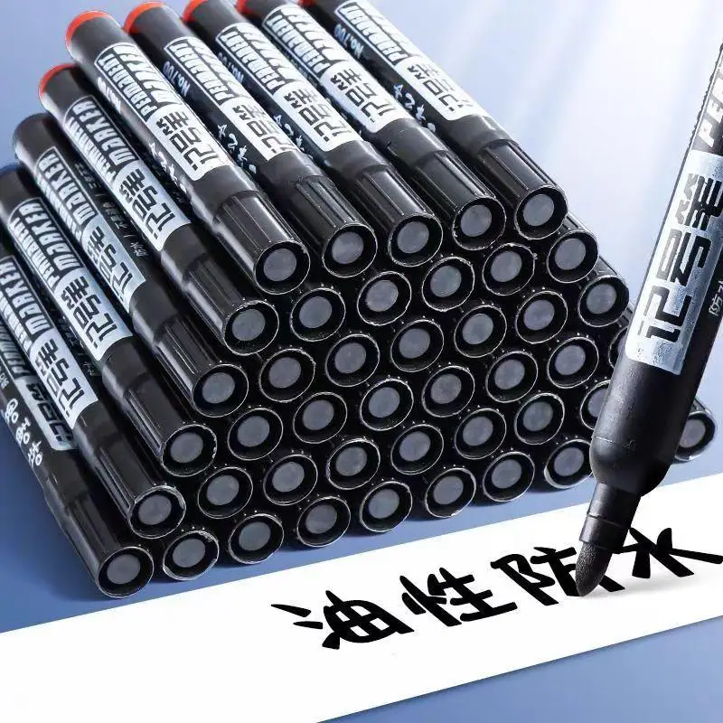 10Pcs Waterproof Oil-based Marker Pen Quick Dry Black Blue Red Ink Permanent For Metal Glass Stationery Art School Supply
10Pcs Waterproof Oil-based Marker Pen Quick Dry Black Blue Red Ink Permanent For Metal Glass Stationery Art School Supply