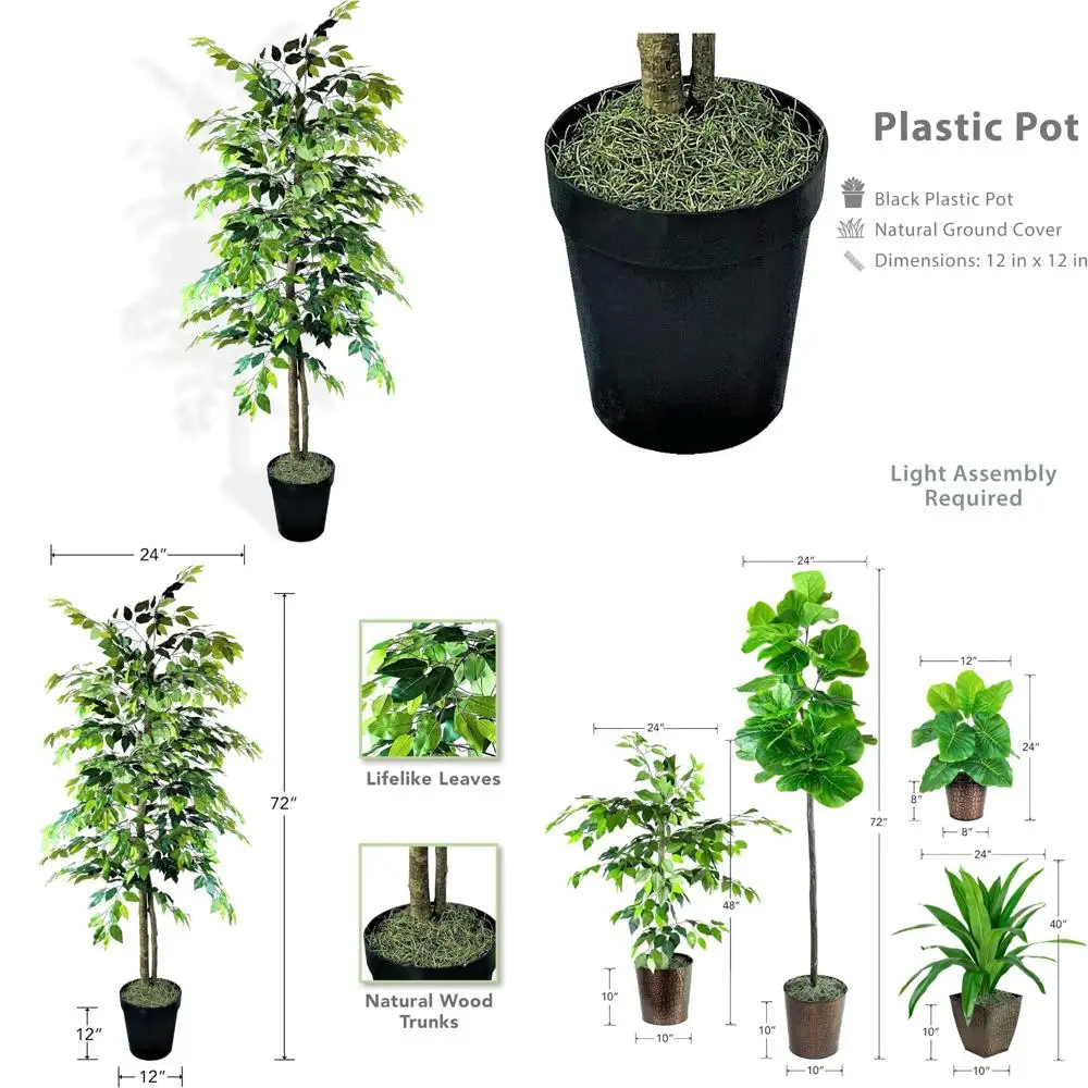 Крытое и наружное искусственное дерево фикуса высотой 6 футов со стволом из настоящего дерева - патио, гостиная, офисные декоративные растения
Крытое и наружное искусственное дерево фикуса высотой 6 футов со стволом из настоящего дерева - патио, гостиная, офисные декоративные растения