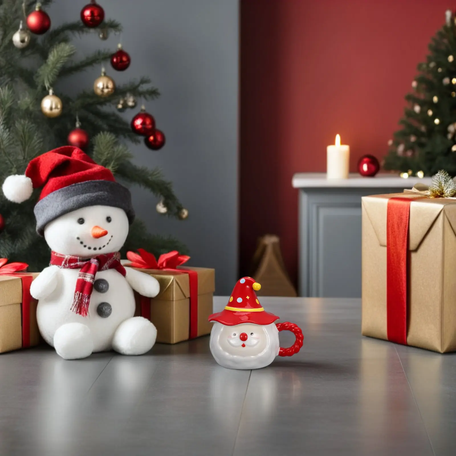 Christmas Santa Claus Ceramic Mug Red Hand Painted Lid Coffee Tea Hot Cocoa Cup Holiday Gift Office Home Christmas Coffee Cup
Christmas Santa Claus Ceramic Mug Red Hand Painted Lid Coffee Tea Hot Cocoa Cup Holiday Gift Office Home Christmas Coffee Cup