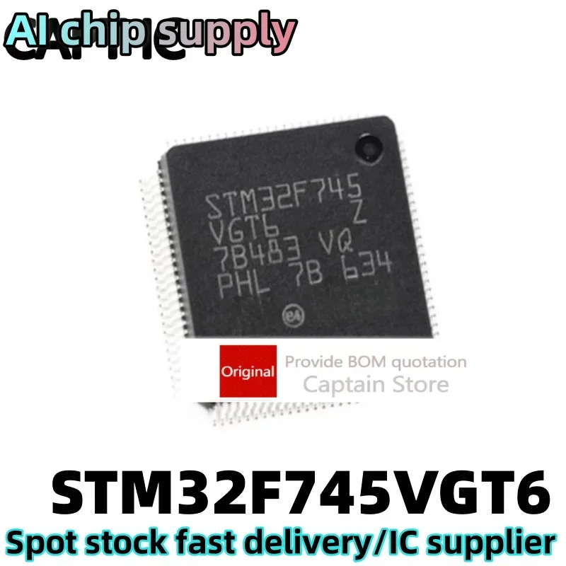 5PCS STM32F745VGT6 QFP100 STM32F745VG Microcontroller
5PCS STM32F745VGT6 QFP100 STM32F745VG Microcontroller