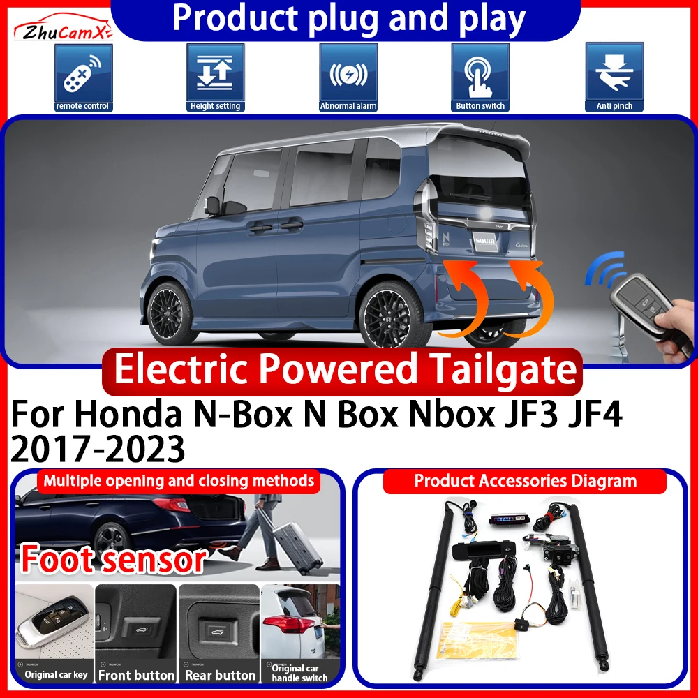 ZhuCamX Electric Powered Tailgate for Honda N-Box N Box Nbox JF3 JF4 2017-2023 anti pinch Smart Intelligent Trunk Control Gate
ZhuCamX Electric Powered Tailgate for Honda N-Box N Box Nbox JF3 JF4 2017-2023 anti pinch Smart Intelligent Trunk Control Gate