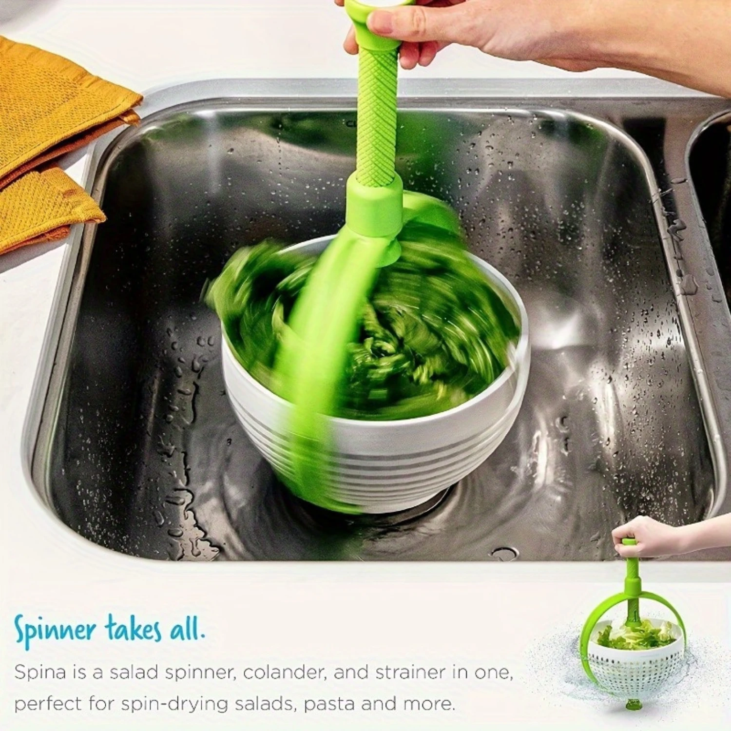 Salad Spinner & Vegetable Dryer Set - Multifunctional Fruit And Veggie Washer, Drainer, Colander Basket Essential Kitchen
Salad Spinner & Vegetable Dryer Set - Multifunctional Fruit And Veggie Washer, Drainer, Colander Basket Essential Kitchen