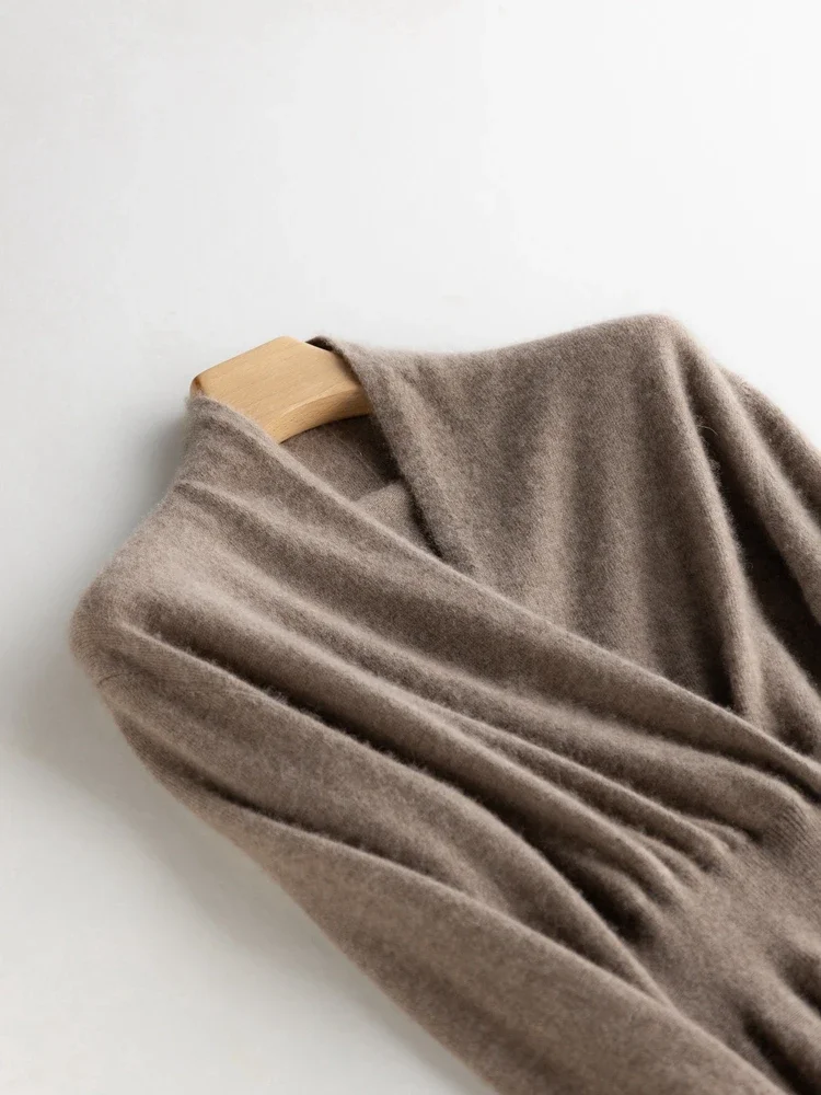 Women's Cashmere Dress Sweater V-neck Pullovers Spring Autumn Winter 100% Cashmere Knitted Chic Grace Simplicity Clothes Dress
Women's Cashmere Dress Sweater V-neck Pullovers Spring Autumn Winter 100% Cashmere Knitted Chic Grace Simplicity Clothes Dress