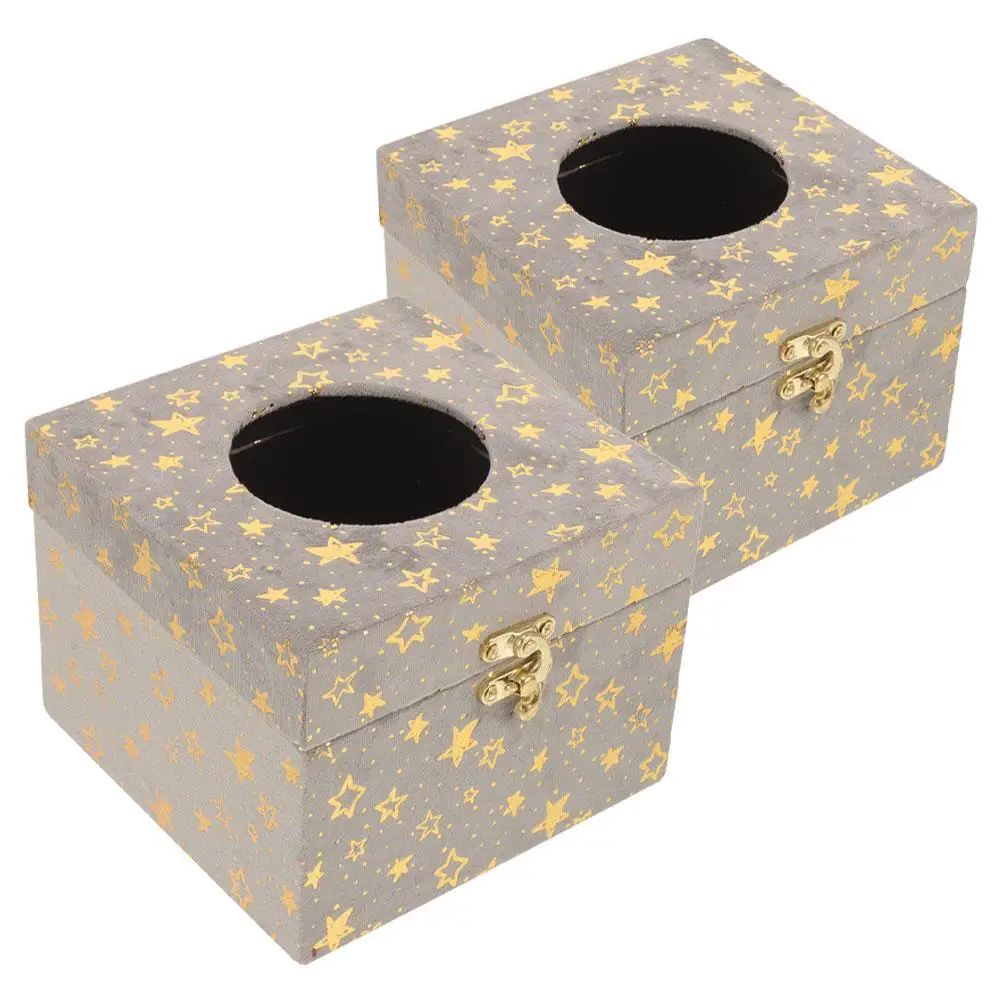 2 Pcs Vintage Decor Tissue Box Cases for Cars Face Holder Wood Coffee Shop Dark Grey Desktop Travel
2 Pcs Vintage Decor Tissue Box Cases for Cars Face Holder Wood Coffee Shop Dark Grey Desktop Travel