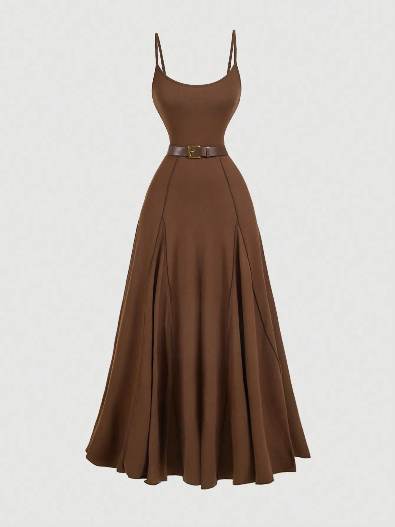 Коричневое платье-макси на бретельках с поясом, силуэт А-силуэт, для осени, зимы, повседневной носки или на День Благодарения
Коричневое платье-макси на бретельках с поясом, силуэт А-силуэт, для осени, зимы, повседневной носки или на День Благодарения