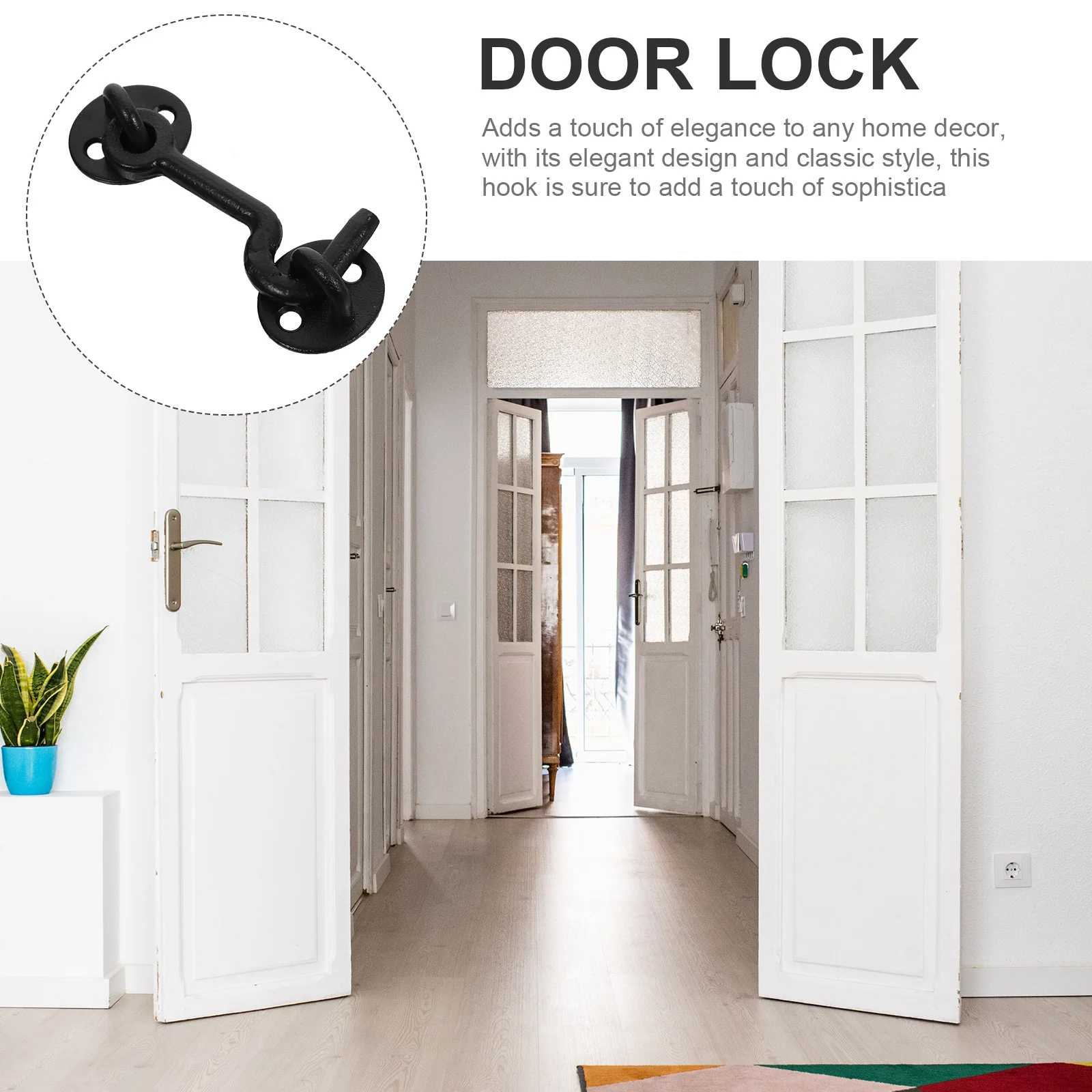 1 set 1 Set Cast Iron Style Hooks Rust Resistant Heavy Duty For Door Window Garage Closet Cabinet Hardware Eye Latch
1 set 1 Set Cast Iron Style Hooks Rust Resistant Heavy Duty For Door Window Garage Closet Cabinet Hardware Eye Latch