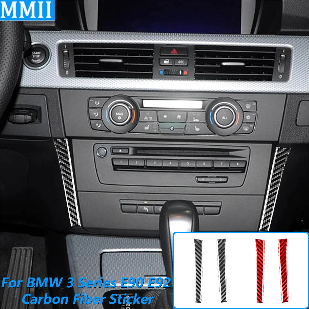 For BMW 3 Series E90 E92 M3 2005-2012 Central Control AC CD Both Sides Panel Trim Strips Carbon Fiber Car Accessories Sticker
For BMW 3 Series E90 E92 M3 2005-2012 Central Control AC CD Both Sides Panel Trim Strips Carbon Fiber Car Accessories Sticker