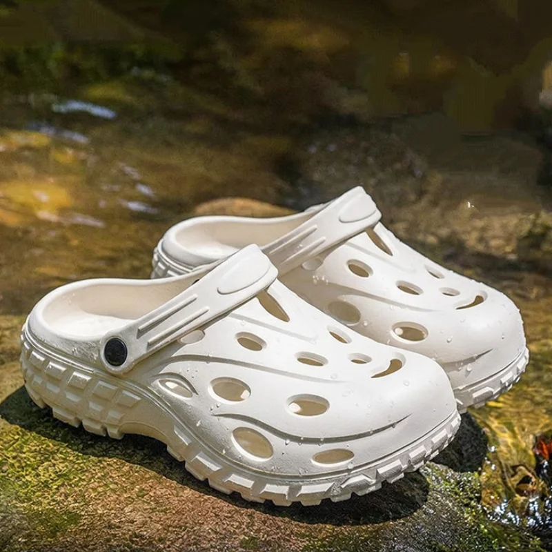 Men's Comfortable Platform Hole Sandals 2026 Summer Couple Outdoor Non-Slip Beach Water Shoes Male Thick Bottom Closed Toe Clogs
Men's Comfortable Platform Hole Sandals 2026 Summer Couple Outdoor Non-Slip Beach Water Shoes Male Thick Bottom Closed Toe Clogs