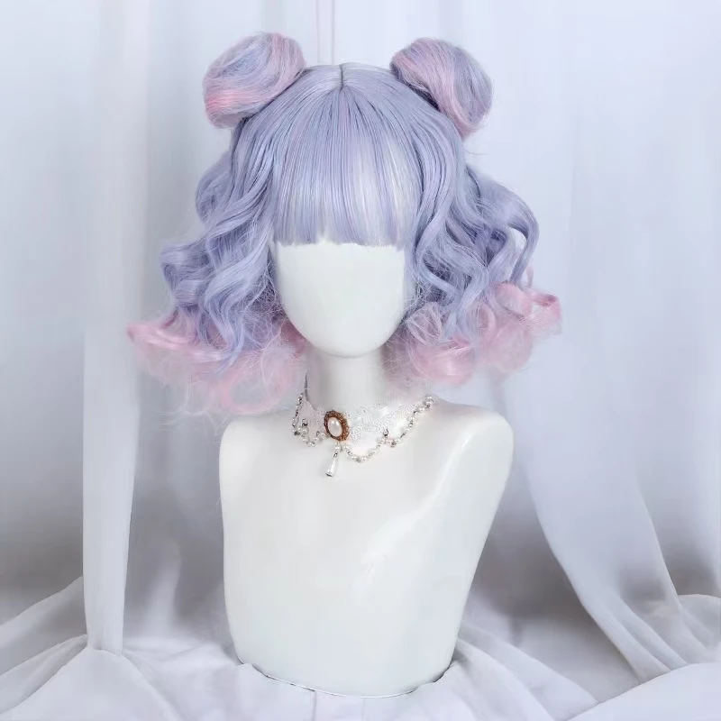 Лолита Волнистый вьющийся парик для косплея Ombre Синий Розовый Короткие парики с челкой Синтетический для женщин Косплей Парик для повседневной вечеринки
Лолита Волнистый вьющийся парик для косплея Ombre Синий Розовый Короткие парики с челкой Синтетический для женщин Косплей Парик для повседневной вечеринки