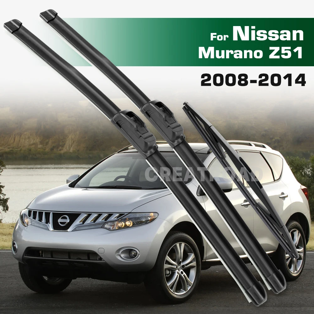 GREATROAD Wiper LHD&RHD Front & Rear Wiper Blades Set For Nissan Murano MK2 Z51 2008 - 2014 Windshield Windscreen Window
GREATROAD Wiper LHD&RHD Front & Rear Wiper Blades Set For Nissan Murano MK2 Z51 2008 - 2014 Windshield Windscreen Window
