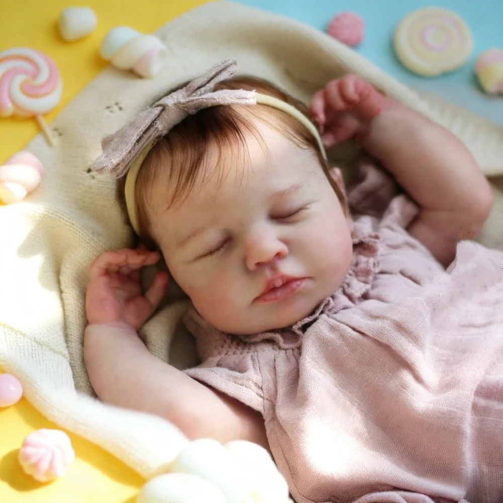 BZDOLL 48cm 19inch LouLou Reborn Doll, Soft Vinyl Limbs & Cloth Body, Realistic Sleeping Newborn, Lovely Birthday Gift
BZDOLL 48cm 19inch LouLou Reborn Doll, Soft Vinyl Limbs & Cloth Body, Realistic Sleeping Newborn, Lovely Birthday Gift