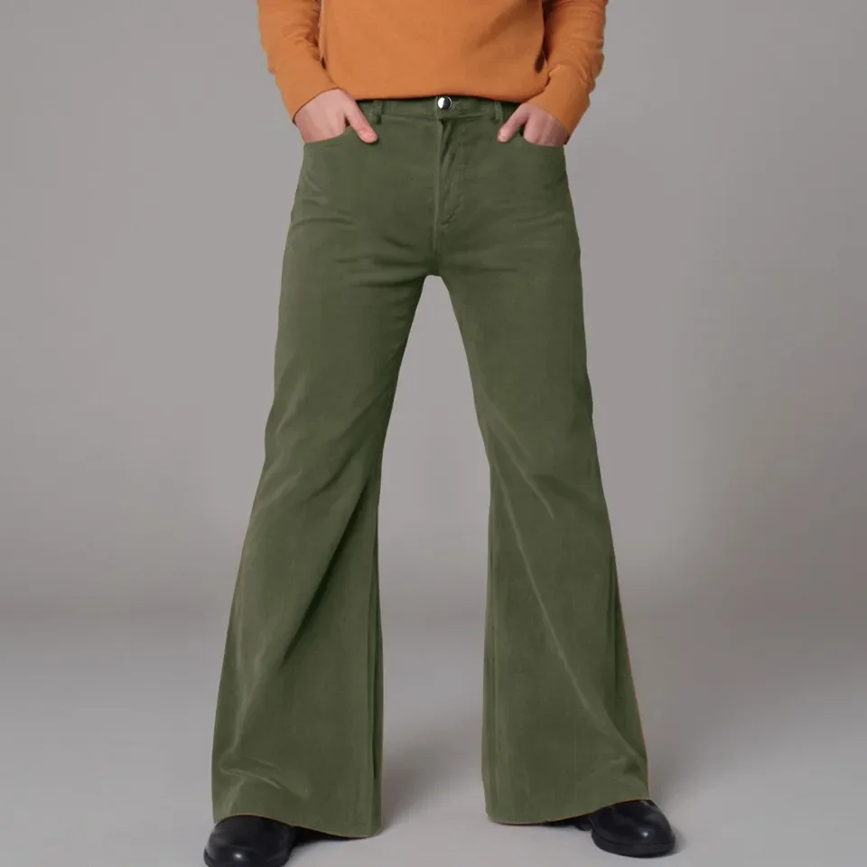 Mens Retro Flared Pants Classic Vintage Style Bell Bottom Pants For Men Spring And Autumn Solid Baggy Trousers Man Clothing
Mens Retro Flared Pants Classic Vintage Style Bell Bottom Pants For Men Spring And Autumn Solid Baggy Trousers Man Clothing