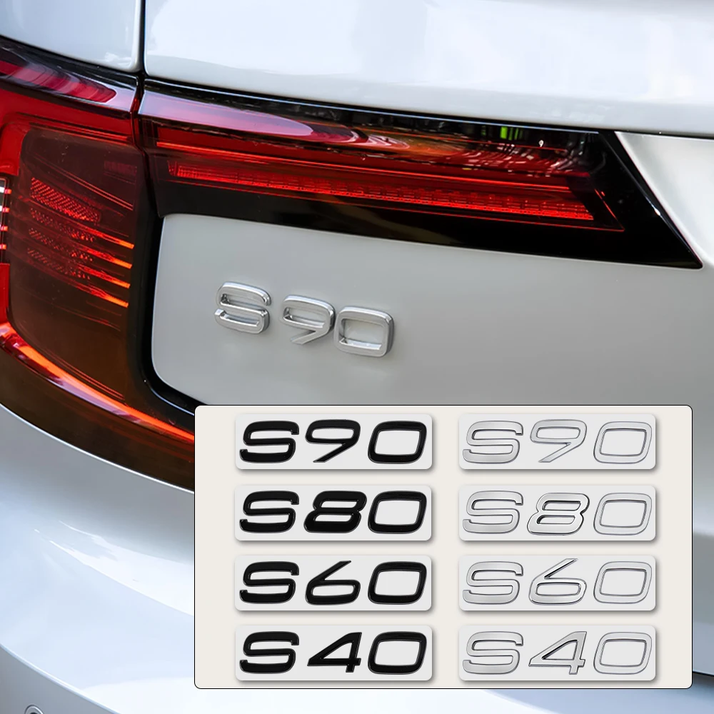 Glossy Black Trunk Emblem Badge /Silver Lettering Stickers For Volvo Xc60 Xc90 V60 S60 V50 V90 XC40 V70 XC70 V60 S40 T4 T5 T6
Glossy Black Trunk Emblem Badge /Silver Lettering Stickers For Volvo Xc60 Xc90 V60 S60 V50 V90 XC40 V70 XC70 V60 S40 T4 T5 T6